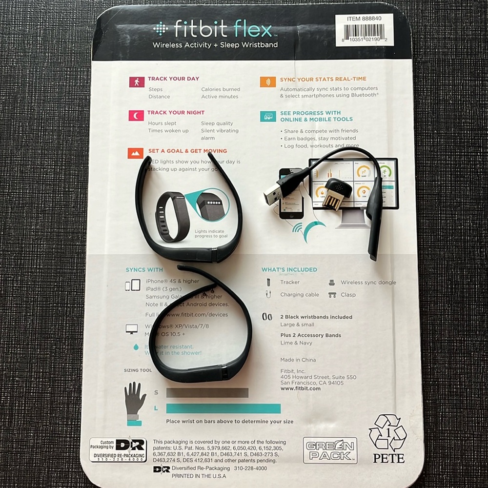 Fitbit Flex wireless + sleep wristband
